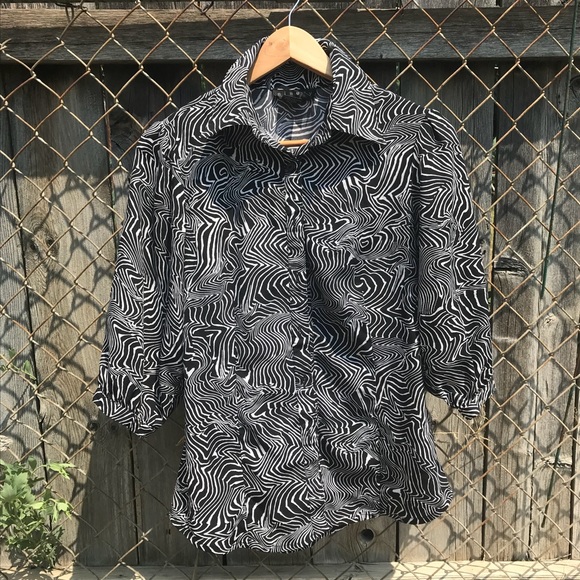 Swirly Zebra Print Blouse - Picture 4 of 5